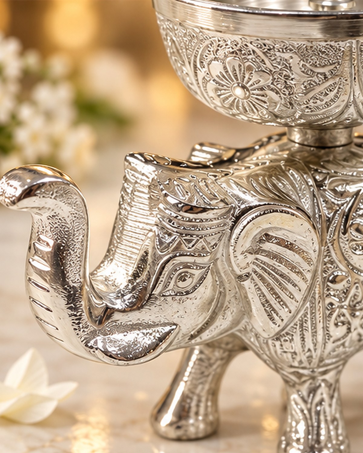 Elephant Diyas — Set of 2