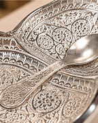 Twin Bowl Set, German Silver — 6.5 Inch