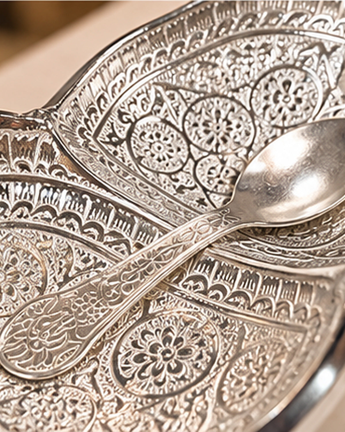 Twin Bowl Set, German Silver — 6.5 Inch