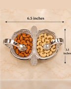 Twin Bowl Set, German Silver — 6.5 Inch