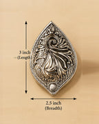 Size chart: the sindoor daani measures 3 inches long and 2.5 inches across