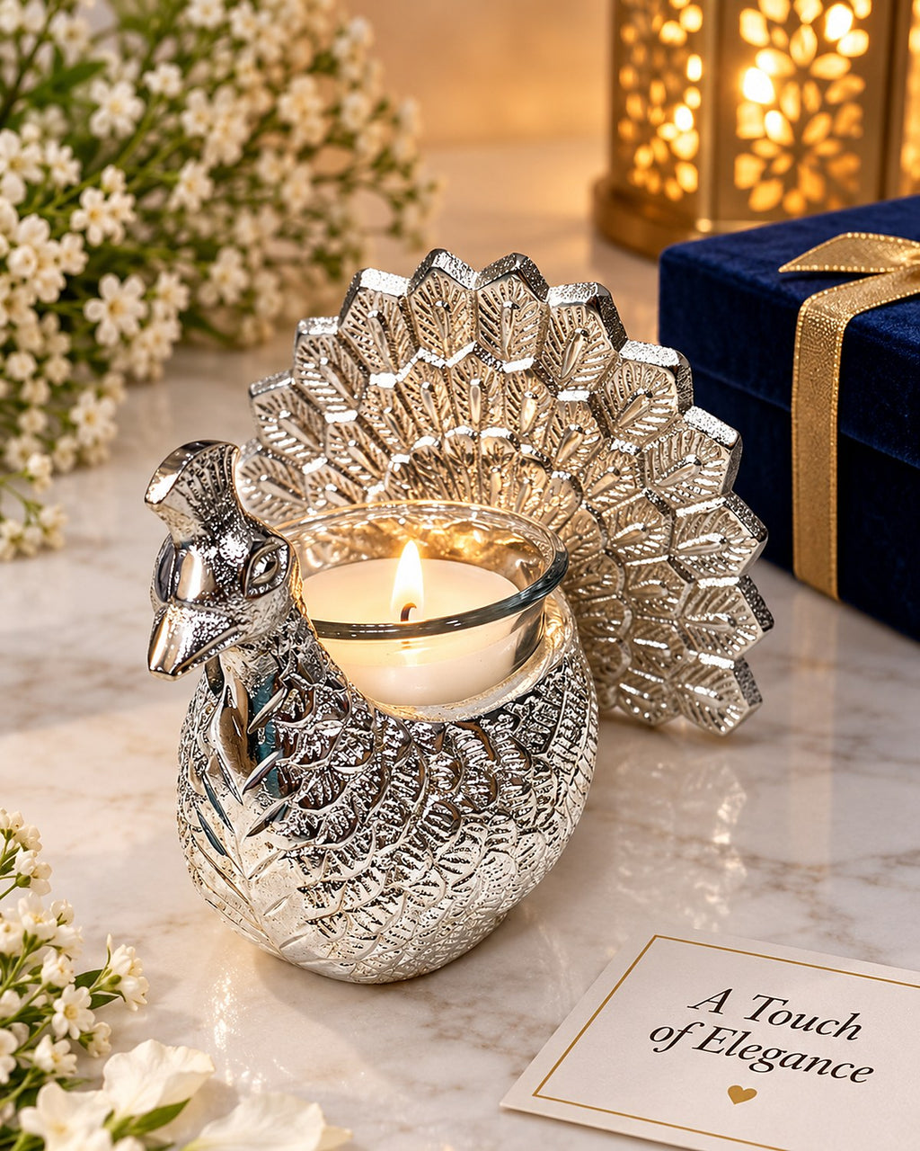 Peacock Tealight Holder
