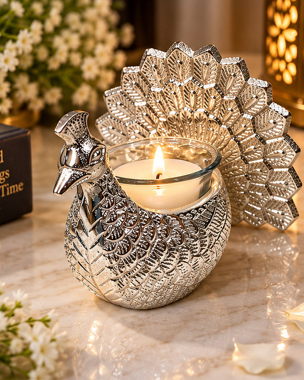 Peacock Tealight Holder