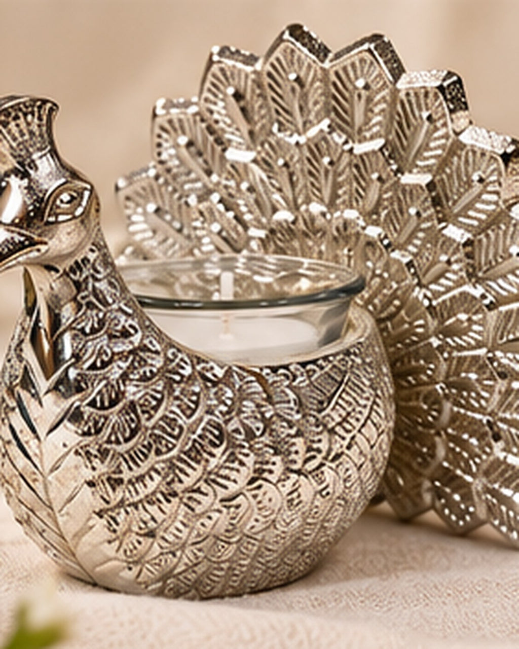 Peacock Tealight Holder