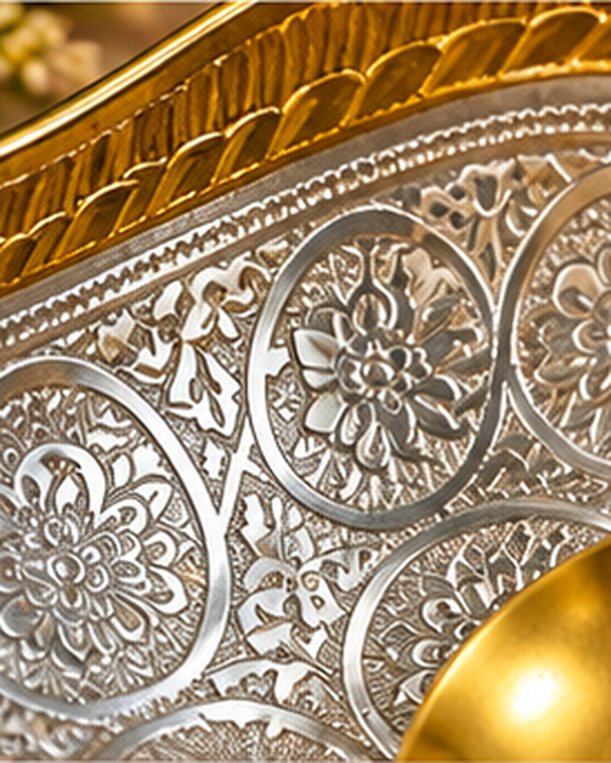 Twin Bowl Set, Gold Polish — 6.5 Inch